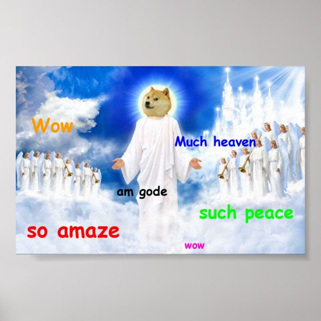 Poster céu doge (Frente)