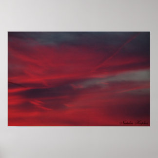 Poster Céu Encharcado de Sangue