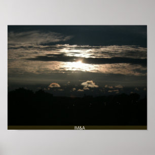 Poster Céu espectacular do crepúsculo