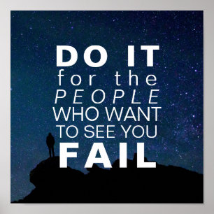 Pôster Céu inspirador inspirado das estrelas dos