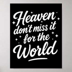 Poster Céu Não Perca Isso Para O Mundo Homens Cristãos