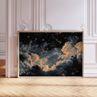 Poster Céu noturno com estrelas
