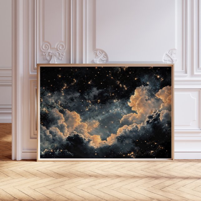 Poster Céu noturno com estrelas (Criador carregado)