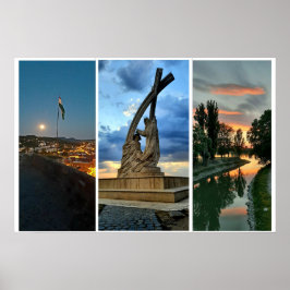 Poster Céu Noturno de Esztergom.