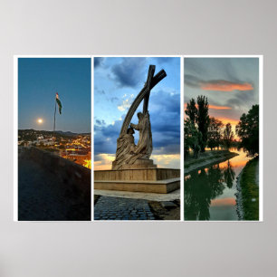 Poster Céu Noturno de Esztergom.