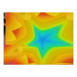 Pôster Céu ouro - Ken Gage Abstrato Art