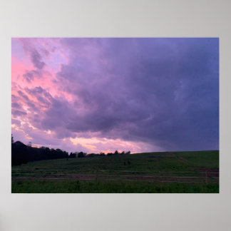 Poster Céu roxo