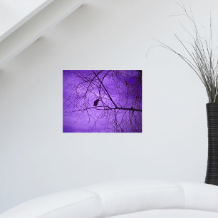 Pôster Céu Roxo Corvo Negro