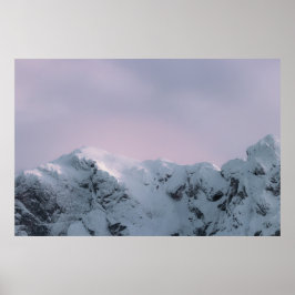 Poster Céu roxo sobre montanhas