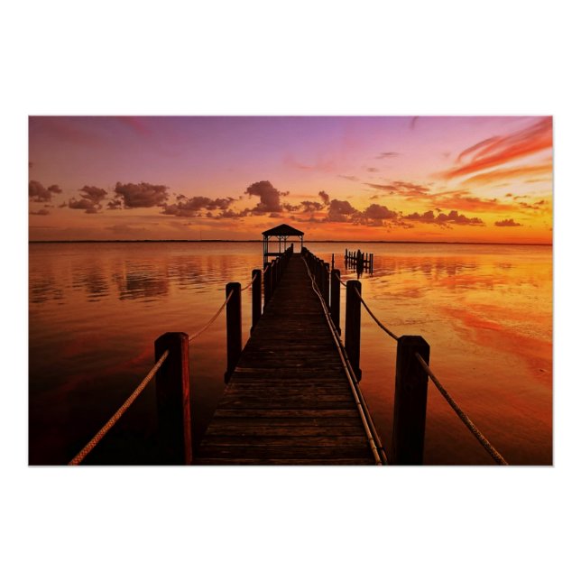 Pôster Céu sunset (Frente)