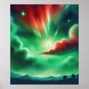 Poster céu verde
