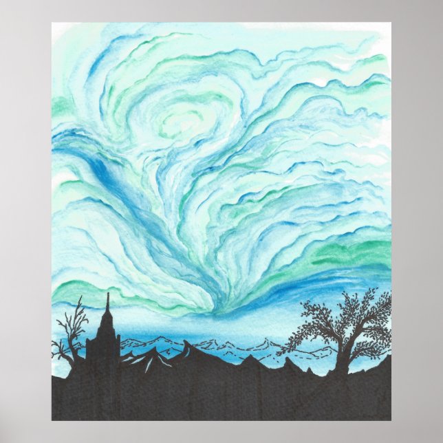 Pôster Céu Verde Azul (Frente)