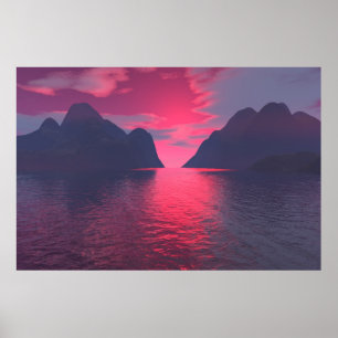 Pôster Céu vermelho