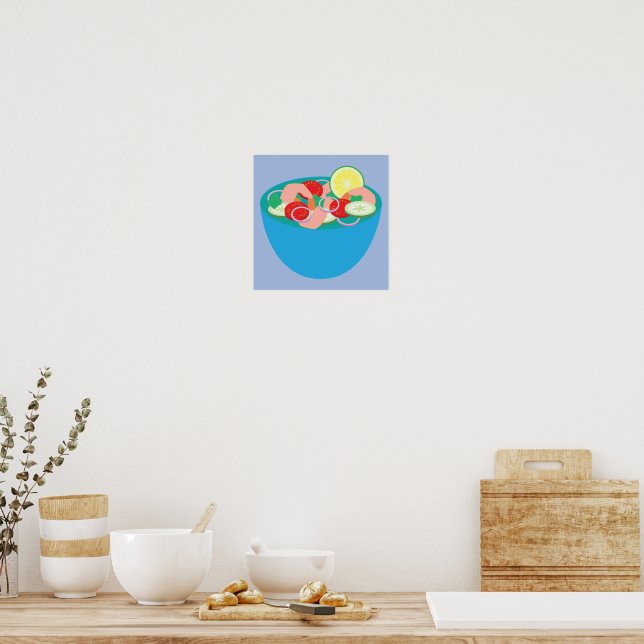Poster Ceviche de Camarão Mexicano (Cozinha)
