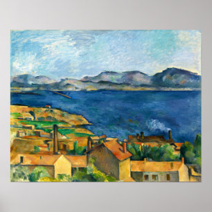 Poster Cézanne - A Baía De Marselha, De L'Estaque