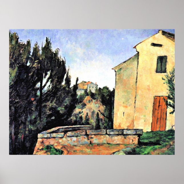 Poster Cezanne, a Casa Abandonada (Frente)