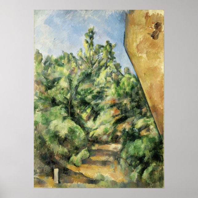 Poster Cézanne - A Rocha Vermelha (Frente)