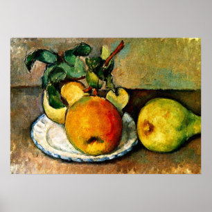 Poster Cezanne - A Vida Estática com Maçãs e Peras