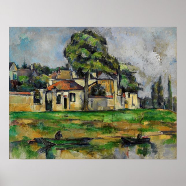 Poster Cézanne - Bancos Da Marne (Frente)