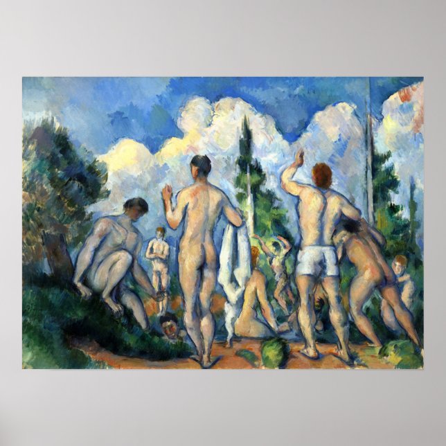 Poster Cézanne - Bathers (Frente)