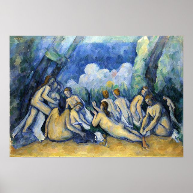 Poster Cézanne - Bathers (Frente)