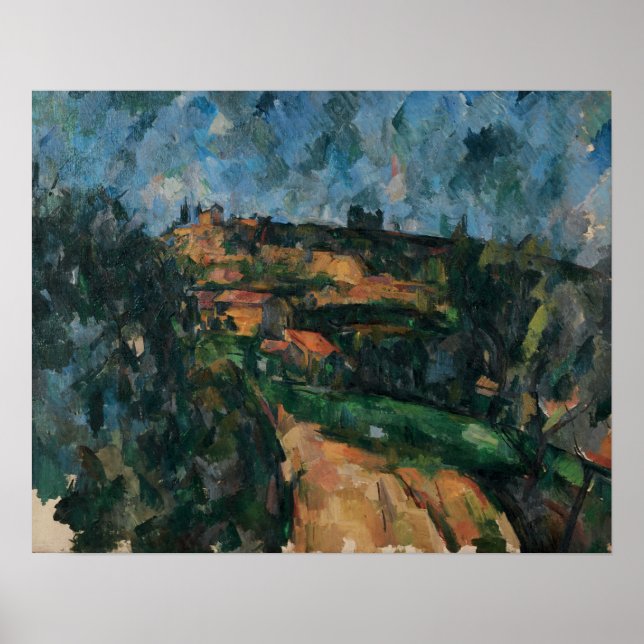 Poster Cézanne - Bend Of The Road, Chemin Des Lauves (Frente)