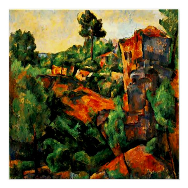 Pôster Cezanne - Bibemus Quarry (Frente)