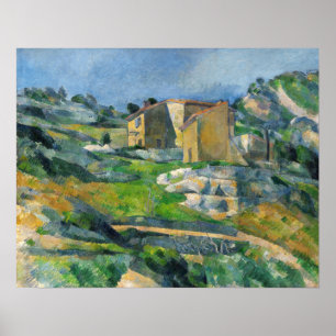 Poster Cézanne - Casas Em Provença