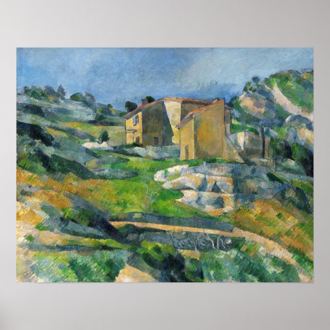 Poster Cézanne - Casas Em Provença (Frente)
