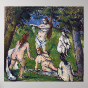 Poster Cézanne - Cinco Bathers 1878