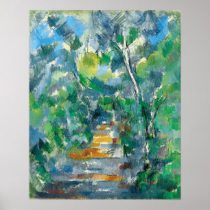 Poster Cézanne - Forest Path From Mas Jolie To Chateau