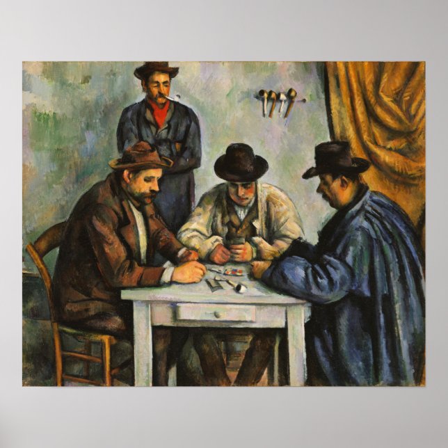 Poster Cézanne - Jogadores De Cartão 1893 (Frente)