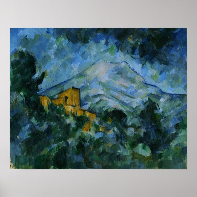 Poster Cézanne - Mont Sainte-Victoire And Chateau Noir (Frente)