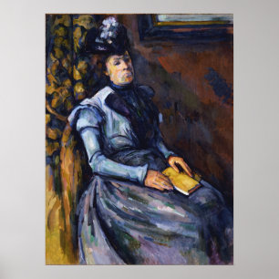 Poster Cézanne - Mulher Sentada De Azul