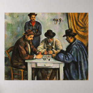 Poster Cézanne - Os Jogadores De Cartão 1893