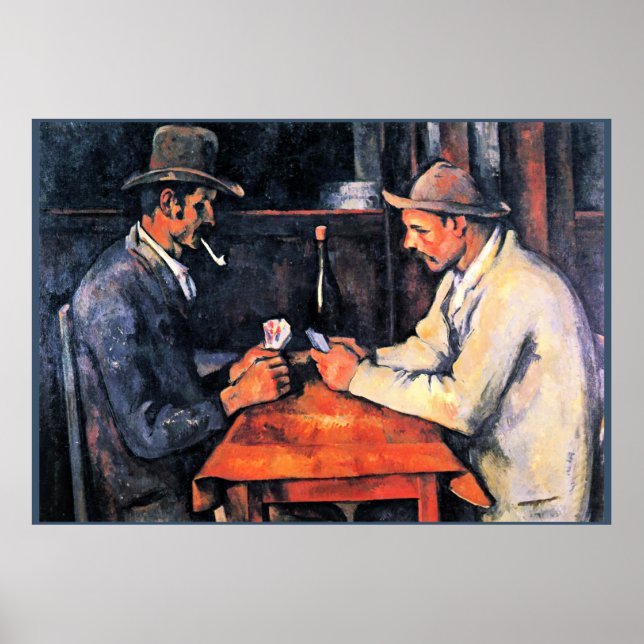 Poster Cezanne - Os Jogadores De Cartão (2) (Frente)
