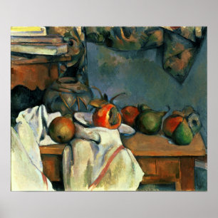 Poster Cézanne - Pote Ginger Com Romegranato E Peras