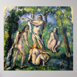 Poster Cézanne - Quatro Bathers 1880