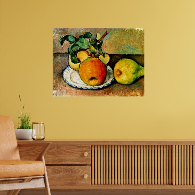 Poster Cezanne - Vida Estática com Maçãs e Peras (Sala de Estar 2)