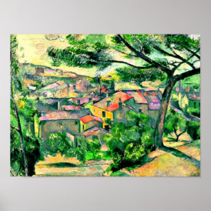 Poster Cezanne - Visão da Manhã de L'Estaque