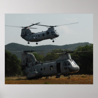 Pôster CH-46E Cavaleiro do Mar