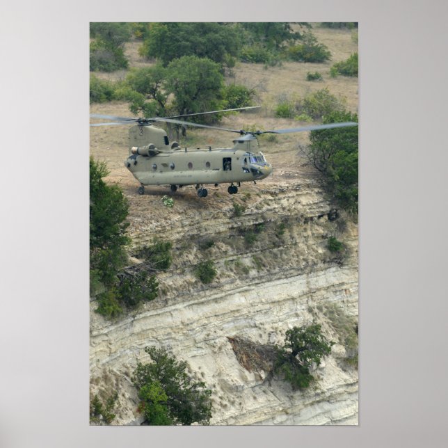 Poster CH-47 Chinook Helicóptero (Frente)