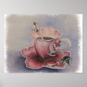 Poster Chá com flor