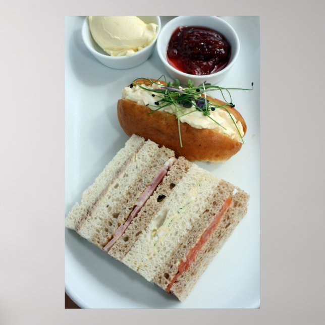 Pôster Chá da tarde em inglês (Frente)