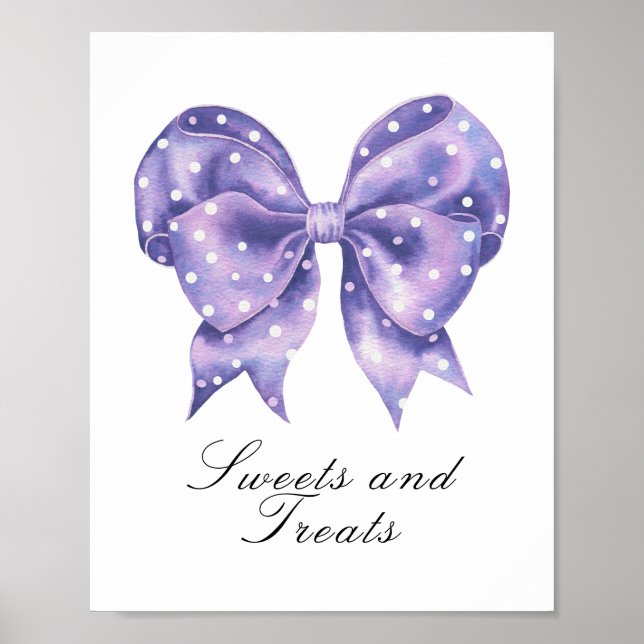 Poster chá de bebê arco-íris de bolinhas - doces guloseim (Frente)