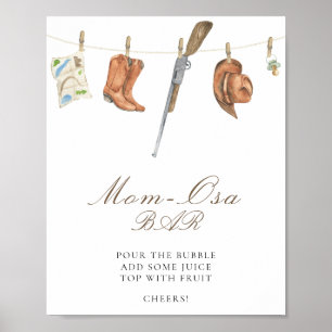 Poster Chá de bebê caçador - Bar de Mimosa