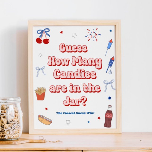 Poster Chá de Bebê da American Girl - Adivinhe Quantos Do (Criador carregado)