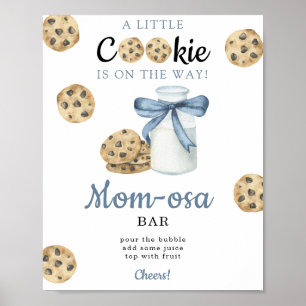 Poster Chá de bebê da mamãe barra de Milk