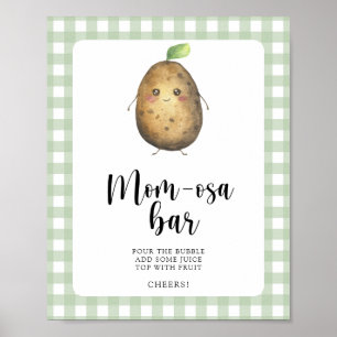 Poster Chá de bebê de batata - bar Momosa