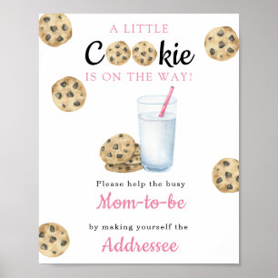 Poster Chá de bebê de leite Destinatário Mãe para ser